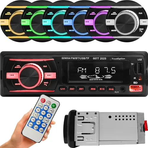 Rádio Mp3 Player Som Automotivo Universal Bluetooth 50w Rms