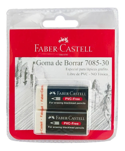 Goma De Borrar 7085-30  Faber Castell 2 Unidades