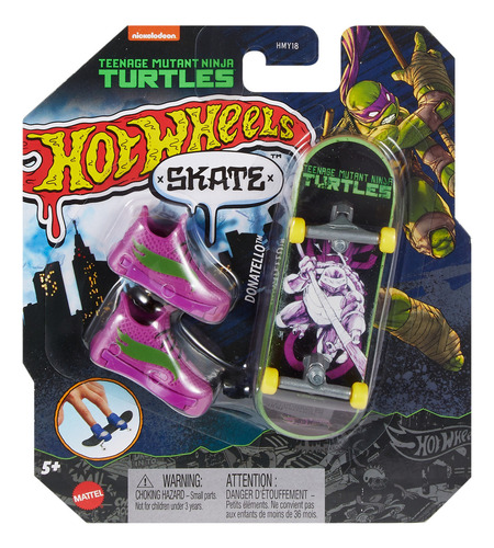 Hot Wheels Skate Patineta Donatello Tortugas Ninja