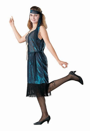 Disfraz Para Mujer Flapper Años 20's Talla Única Halloween