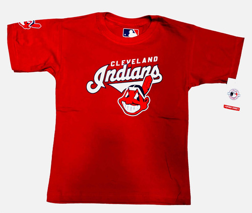 Camiseta Indians Mlb Para Niños