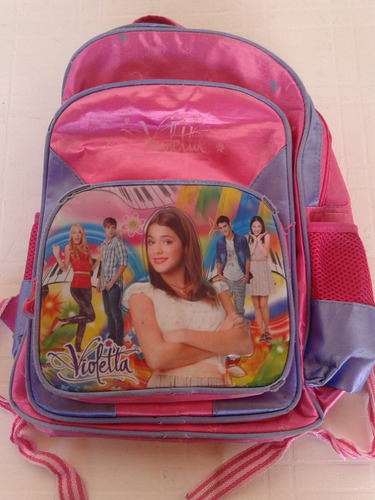 Mochila De Violetta Para Jardin 27 Cm X 37cm X 13cm