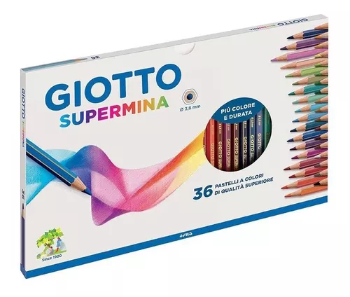 GIOTTO BEBÉ SUPER LÁPICES SCHOOL PACK 36 UNIDADES +3 SACAPUNTAS -  Artemiranda