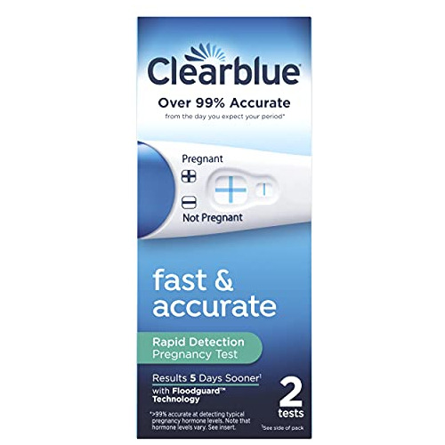 Prueba De Embarazo Clearblue Rapid Detection, 2 Unidades