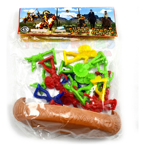 Indios Canoa Muñecos Juguete Color Infantil Clasico Ep Ct