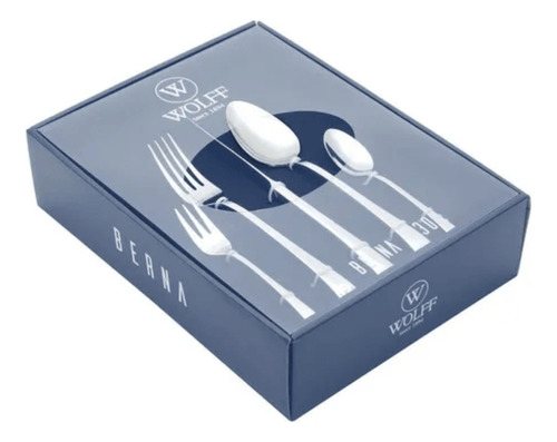 Faqueiro 30 Peças De Inox Berna C/ Gift Box Wolff 