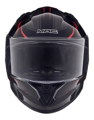 Casco Moto Integral Mac Speed Riot Negro Oficial Devotobikes