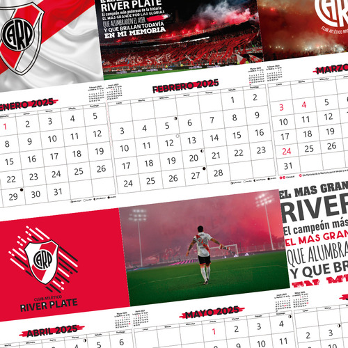 Kit Para Imprimir: Calendario River Plate En Pdf