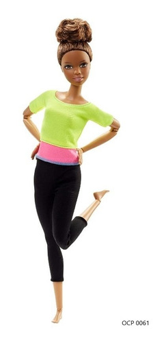 Imagem 1 de 6 de Barbie Articulada To Move Top Amarelo Morena Ms