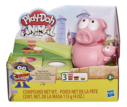Massinha Play Doh Farm Pig Fazenda Do Porquinho Hasbro F0653