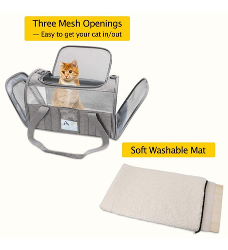 Imagen 3 de 7 de Transportador De Mascotas Para Perros Y Gatos Talla M Avion