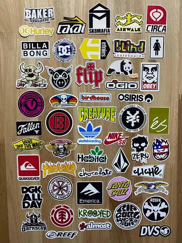 Stickers De Marcas De Skate | 📦