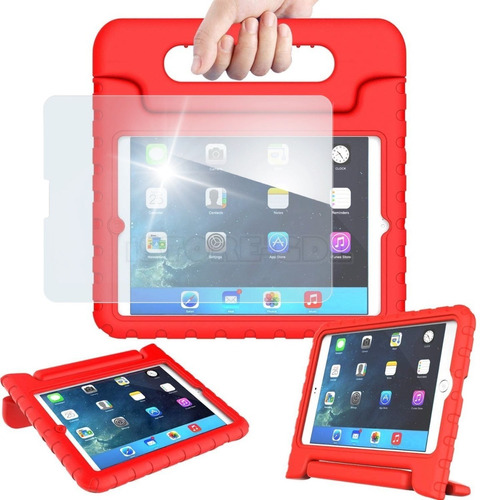 Mica + Funda Uso Rudo Goma Para iPad 4 A1458 A1459 A1460