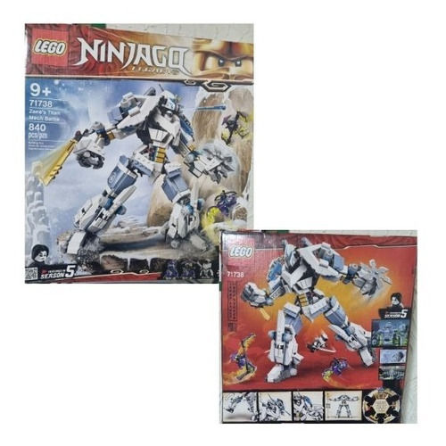 Lego Ninjago Combate En El Titán Robot De Zane 71738 -840 Pz (Reacondicionado)