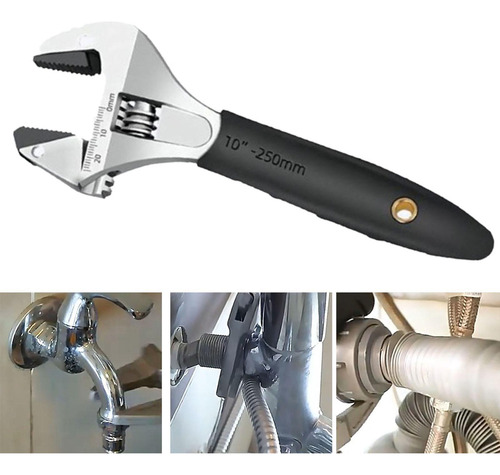 Llave De Trinquete Ajustable, Herramienta Manual 10 Pulgadas
