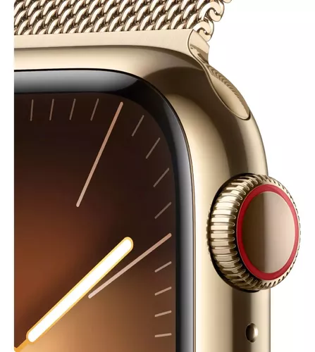 Apple Watch Series 8 GPS + Celular 45mm Caixa de Aço Inoxidável com  Bracelete Milanese Loop Ouro