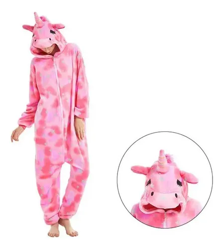 Bella Pijama Disfraz Unicornio Polar Enterito Mujer Niñas