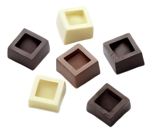 Moldes De Silicona Moldes Para Chocolates Cuadrados 24 Cavid