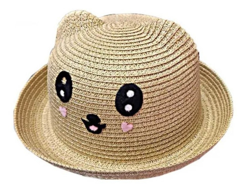 Sombrero De Verano Con Oreja De Gato De Niñas, Ekolmac