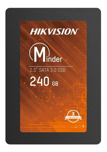 Disco Sólido 240gb Interno Hikvision Minder Series Hsssdminder(s)/240g