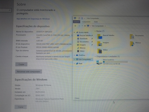 Imagem 3 de 4 de Computador Intel Corei3 4gb Hd 500