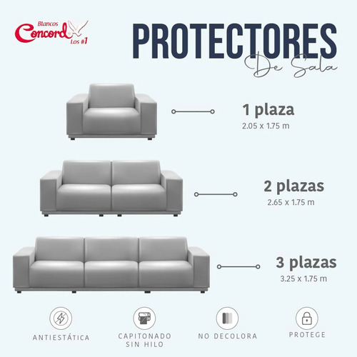 Protector De Sala Neo Doble Vista 3 Plazas Concord Neo Vino