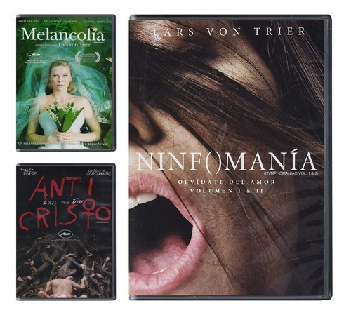 Coleccion Lars Von Trier Anticristo Ninfomania Y Melancolia