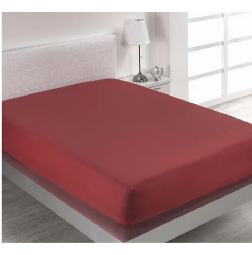Sabana Ajustable Y 2 Fundas Cama King Vinotinto 40 Cms