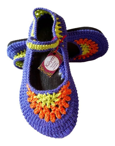 Zapatos Tejidos Al Crochet, Tipo Guillerminas, Del 34 Al 40 