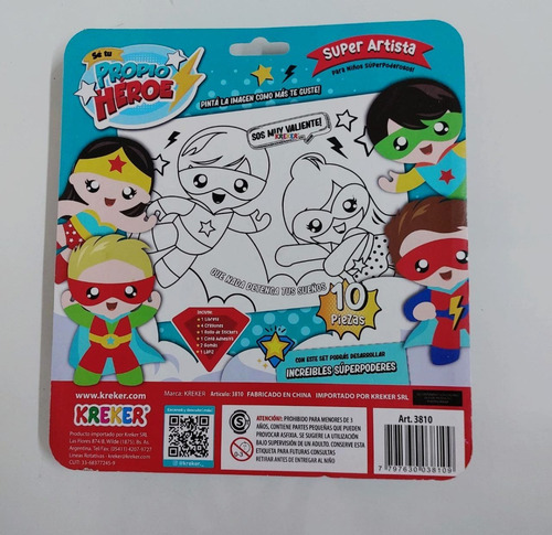 Super Artista.kit Con 10 Elementos. Se Tu Propio Heroe.