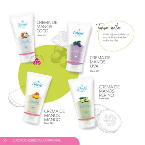 Crema De Manos Pepino Shelo Nabel® 60ml. 2 Piezas