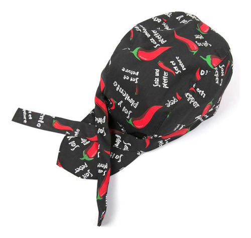 V 2x Gorro De Forma Cráneo Catering Cocineros Bandana