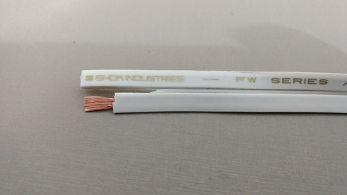 12mt Cabo Alto-falante Shok Fw Flat Cobre 16awg / 2 X 1,5mm²