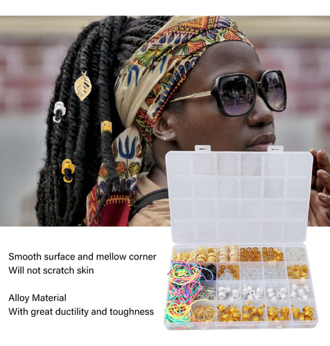 Set De Joyas Para Rastas, Rastas De Aleación, Cuentas Y Braz