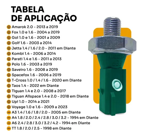 Interruptor Cebolinha Óleo Original Vw Audi 036919081c