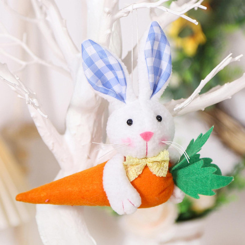 Conejito De Pascua Árbol De Primavera Adornos Colgantes