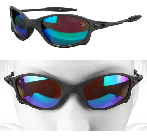 Oculos Sol Mandrake Lupa Proteção Uv Verde Metal + Case