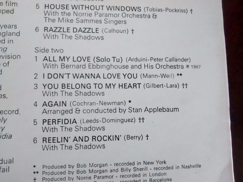 Vinilo Lp De Cliff Richard All My Love (xx333 (Usado)
