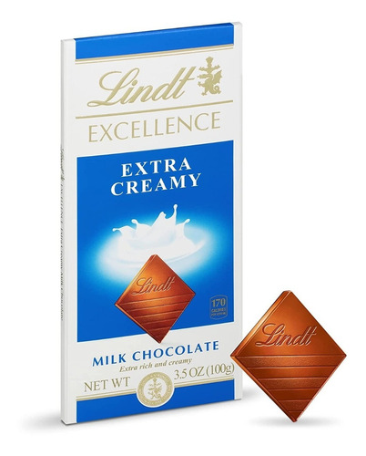 Chocolate Lindt Tableta Extra Creamy, Pack 2x100g