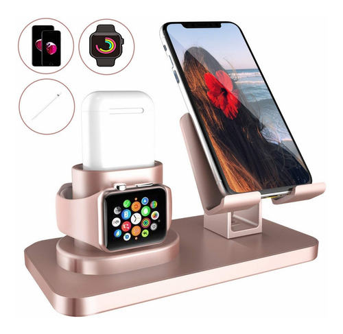 Soporte Para Teléfono Y Reloj Y Ipods Multifunción 3 En 1