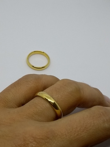 Argollas Matrimonio O Compromiso En Plata Con Enchape De Oro