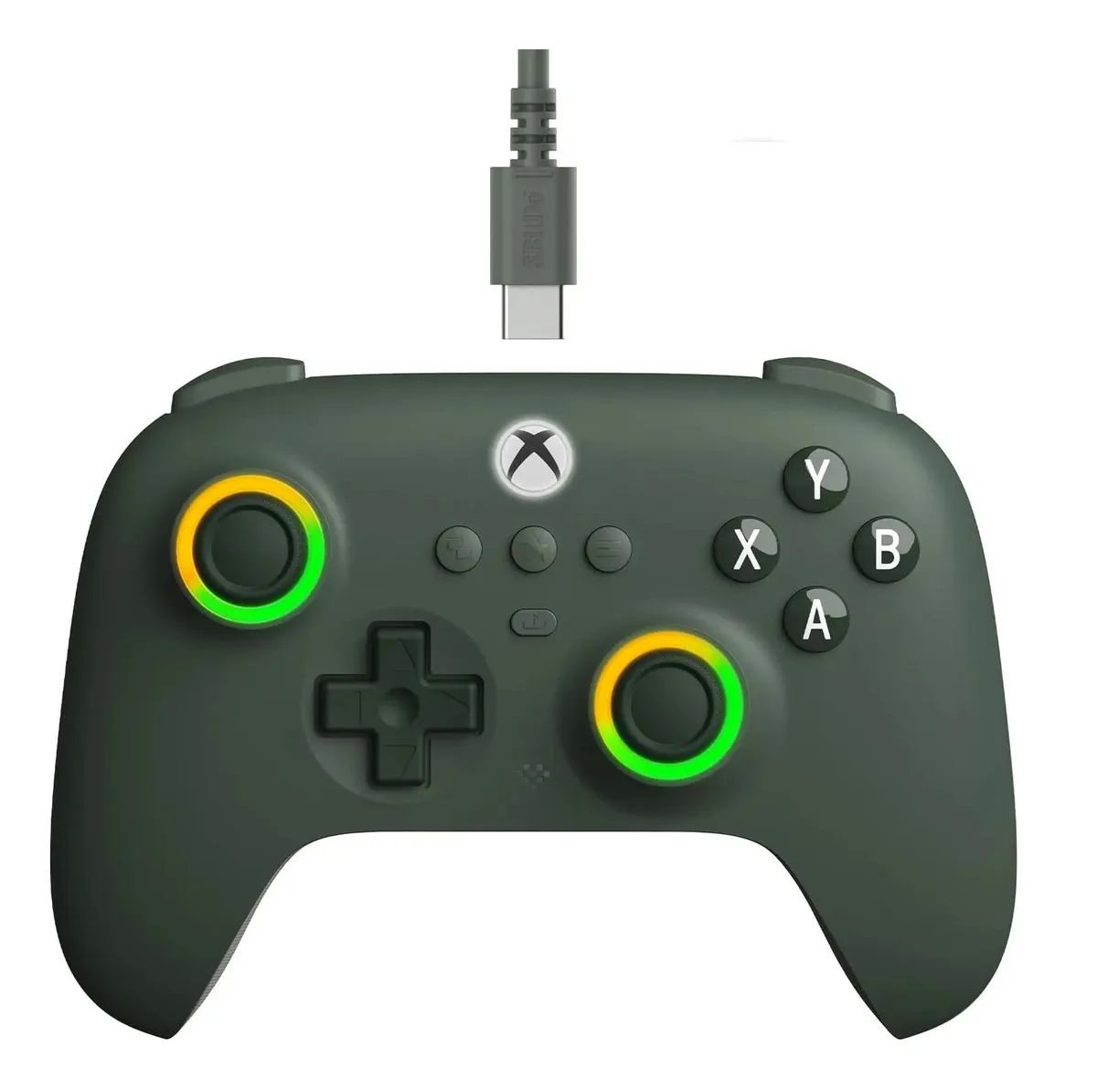 Controle 8bitdo Ultimate C Wired Rgb Para Xbox Verde-escuro