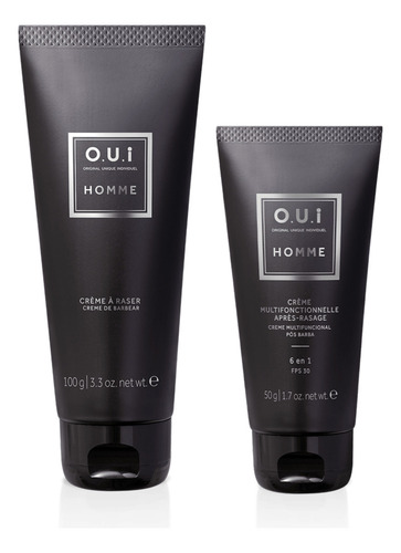 Combo O.u.i Homme: Creme De Barbear 100g + Creme Multifuncio