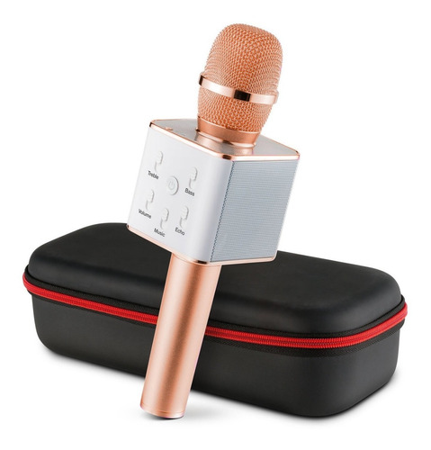 Micrófono Karaoke Con Usb Y Bluetooth Estuche Parlantes