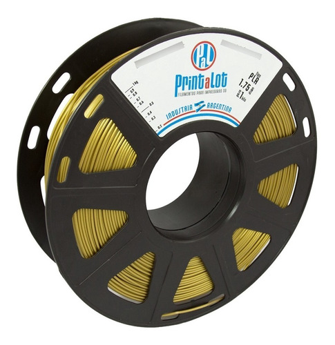 Filamento 3d Pla Printalot 1kg 1,75mm - Ouro Metalizado