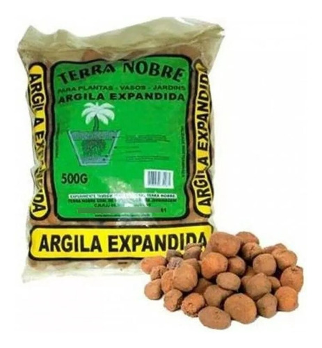 Argila Expandida Terra Nobre Vasos/jardim/decoração - 500 G