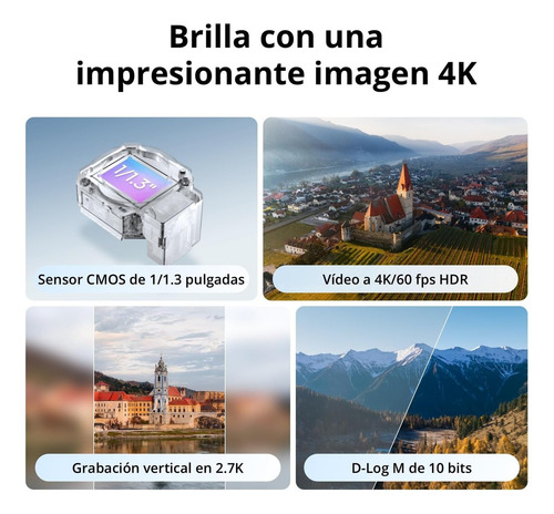 Drone Dji Flip (rc-n3) 4k Uhd 31min Vuelo, 249g Color Gris