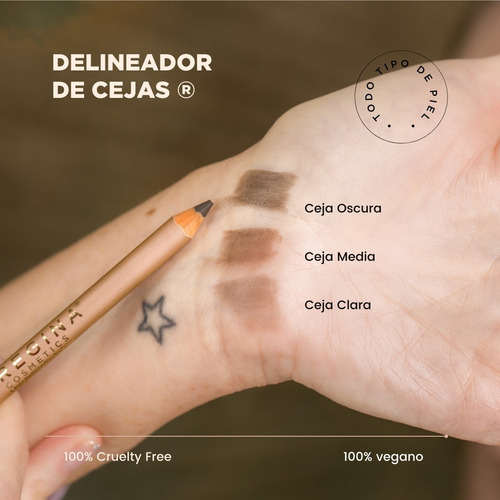 Imagen 3 de 6 de Delineador De Cejas Regina Perfilado Microblading Eyebrow