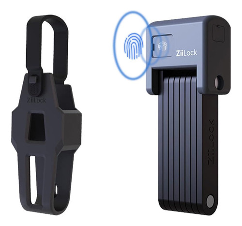 Ziilock X - Galardonado Smart Folding Bike Lock, Fingerprint