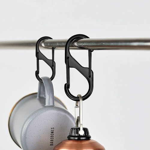 Double Aluminum Carabiner With Keychain And High Strength